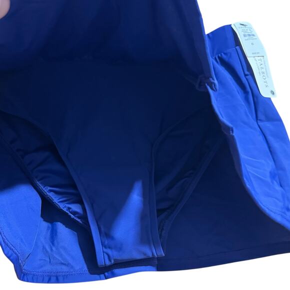 NWT Miraclesuit + Talbots collaboration navy blue swim skirt Size 8 - Picture 2 of 9